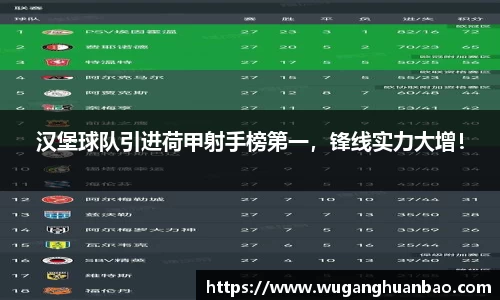 汉堡球队引进荷甲射手榜第一，锋线实力大增！