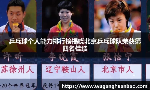 乒乓球个人能力排行榜揭晓北京乒乓球队荣获第四名佳绩