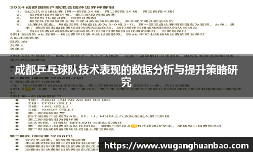 成都乒乓球队技术表现的数据分析与提升策略研究