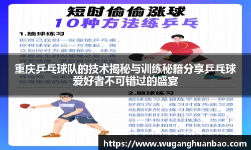 重庆乒乓球队的技术揭秘与训练秘籍分享乒乓球爱好者不可错过的盛宴
